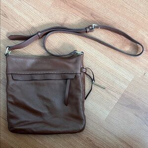 Vera Bradley Brown Leather Crossbody